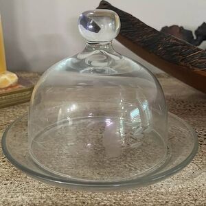 Princess House cheese/butter dish Vintage